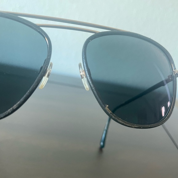 Green Chanel Aviator Sunglasses